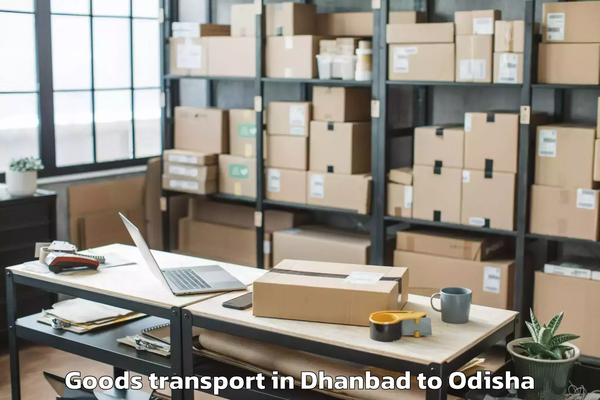 Get Dhanbad to Bhubaneswar 1 Mall Goods Transport